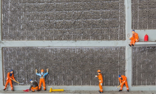 dirty clogged air filter