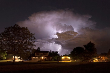 neighborhood lightning storm