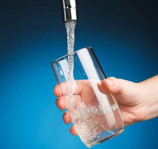 Water poured in a cup