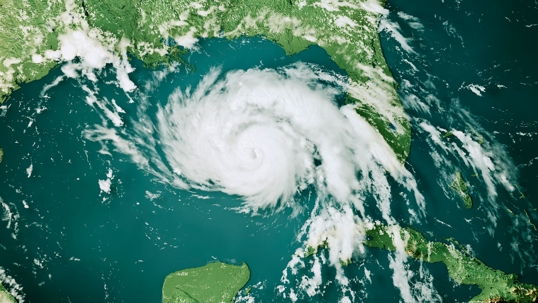 Hurricane seen from space