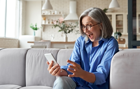 delighted woman learning hot trends and fun facts about plumbing