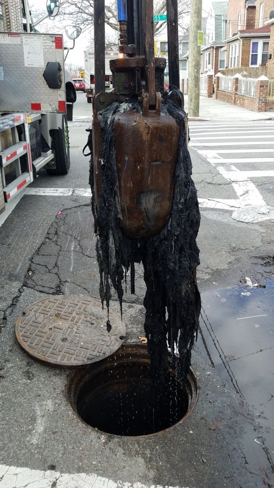 Clogged City Sewer